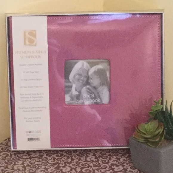 Leather Scrap Book. New in box. - Picture 1 of 2